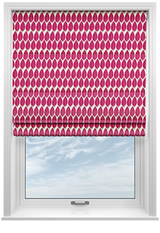 Lazza, Cerise - Twist&Fit Roman Blind